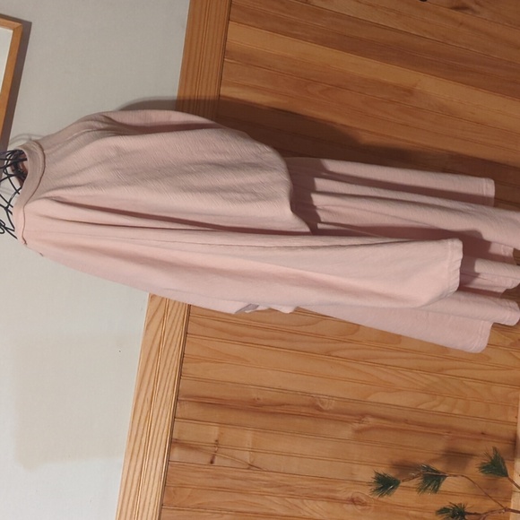 Free People FP Beach Santa Maria Mini Wrap Knit Dress Twist Dolman XL Sand NICE - Picture 10 of 12